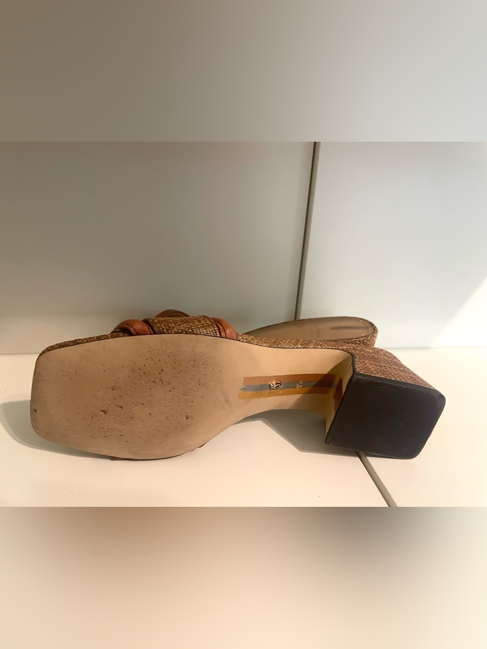 Sam Edelman Waylon Slide Cognac Sandal Size 8.5 - Picture 5 of 7